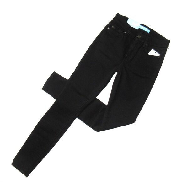7 For All Mankind Denim - NWT 7 For All Mankind The Ankle Skinny in Black b(air) Stretch Jean 25